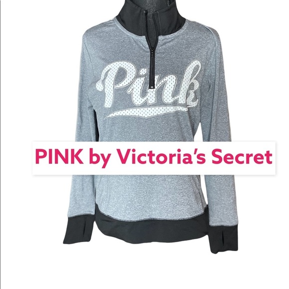 PINK Victoria's Secret Tops - Pink (M) Quarter Zip